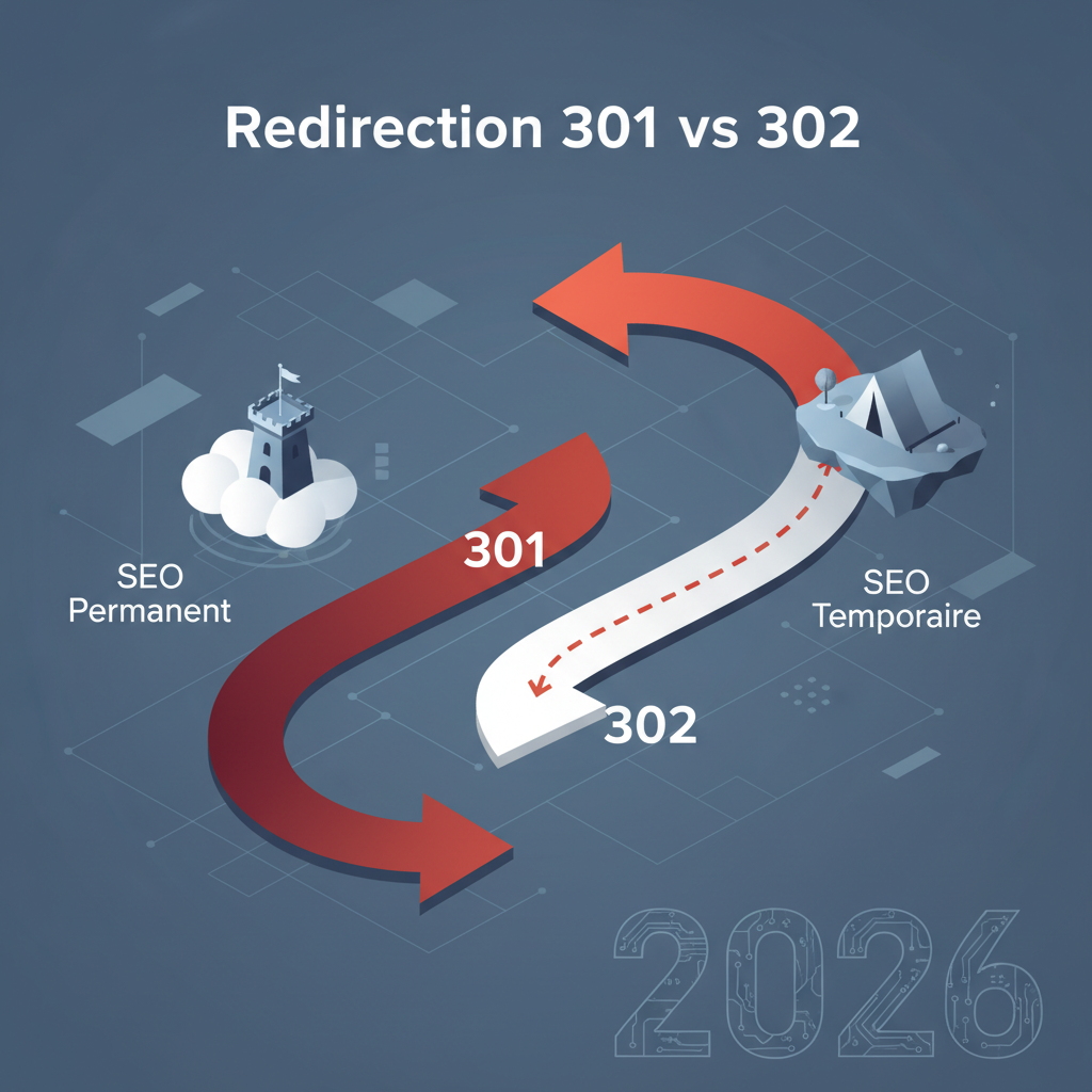 Redirection 301 vs 302 : guide complet pour le SEO en 2026
